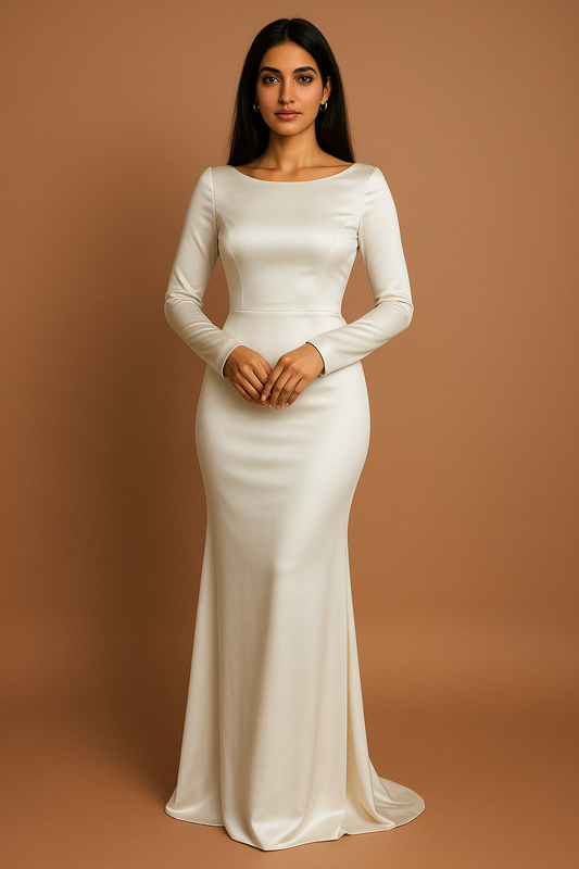 Elegantes Maxikleid - Offwhite