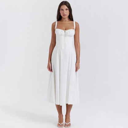 Langes Sommerkleid - Open Leg