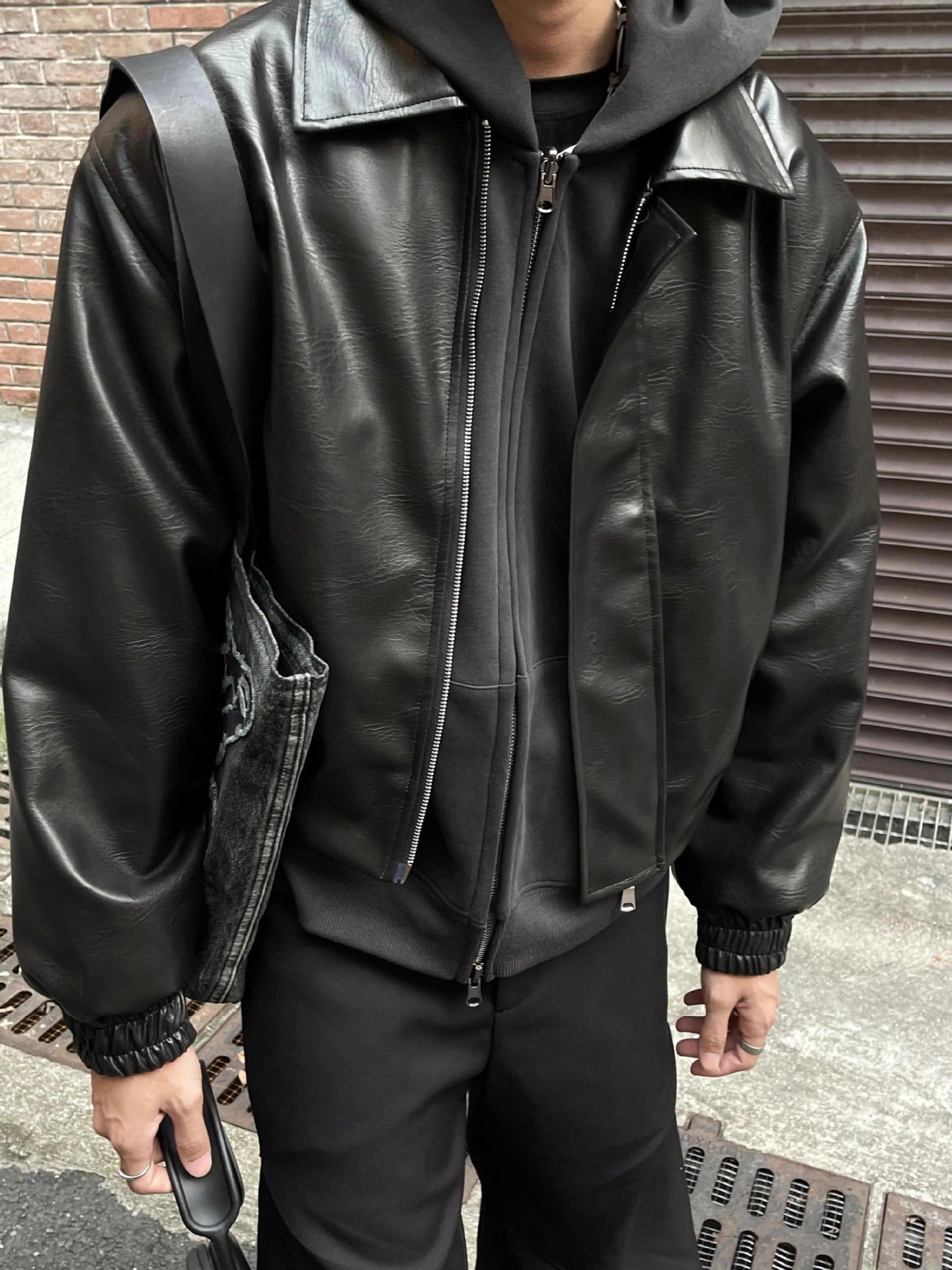 Trendy Black Zipper