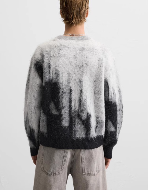 Bequemer Jacquard Strickpullover