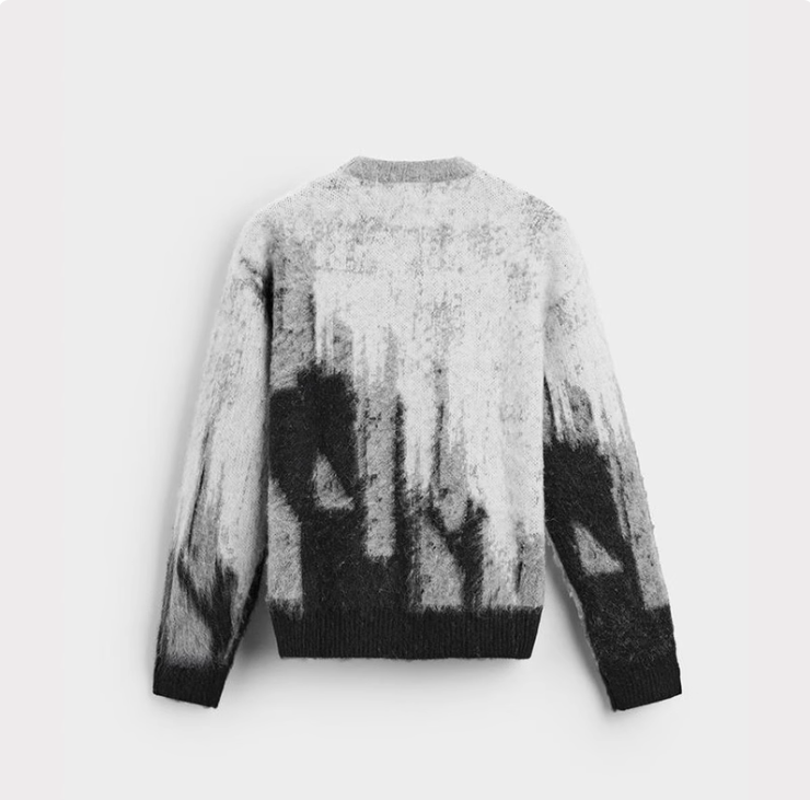 Bequemer Jacquard Strickpullover